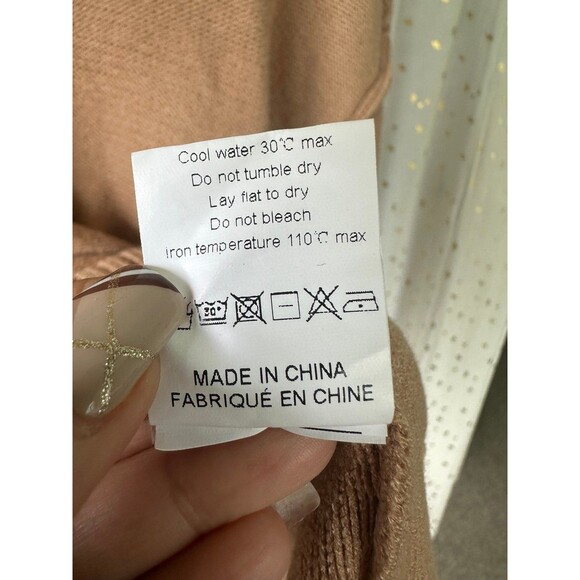 Unbranded Women's Crew Neck Long Sleeve Chunky Oversize Pullover Knit Sweater L - Picture 8 of 8